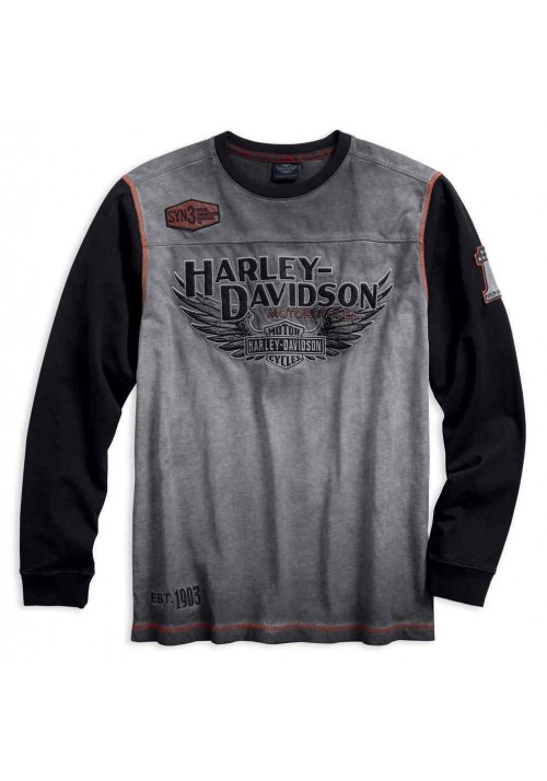 Harley Davidson Homme Iron Block  Manches Longues Pullover 99008-17VM