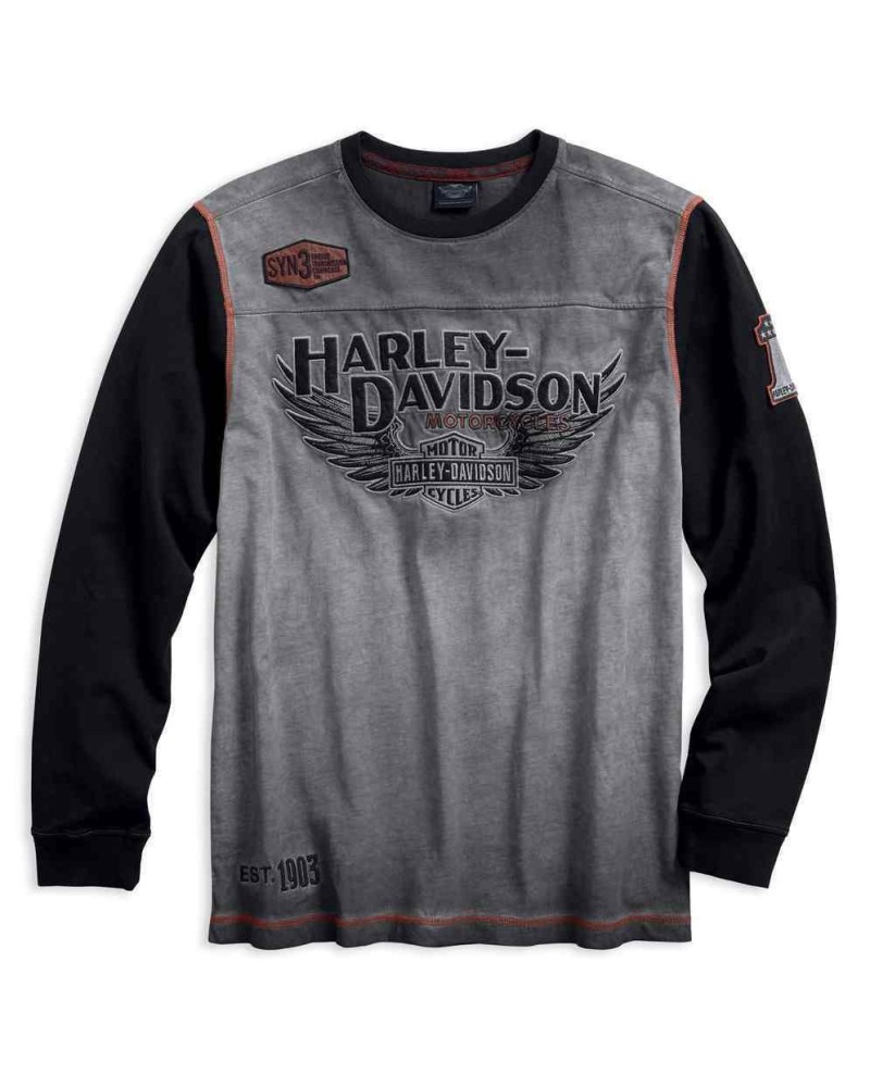 Harley Davidson Homme Iron Block  Manches Longues Pullover 99008-17VM