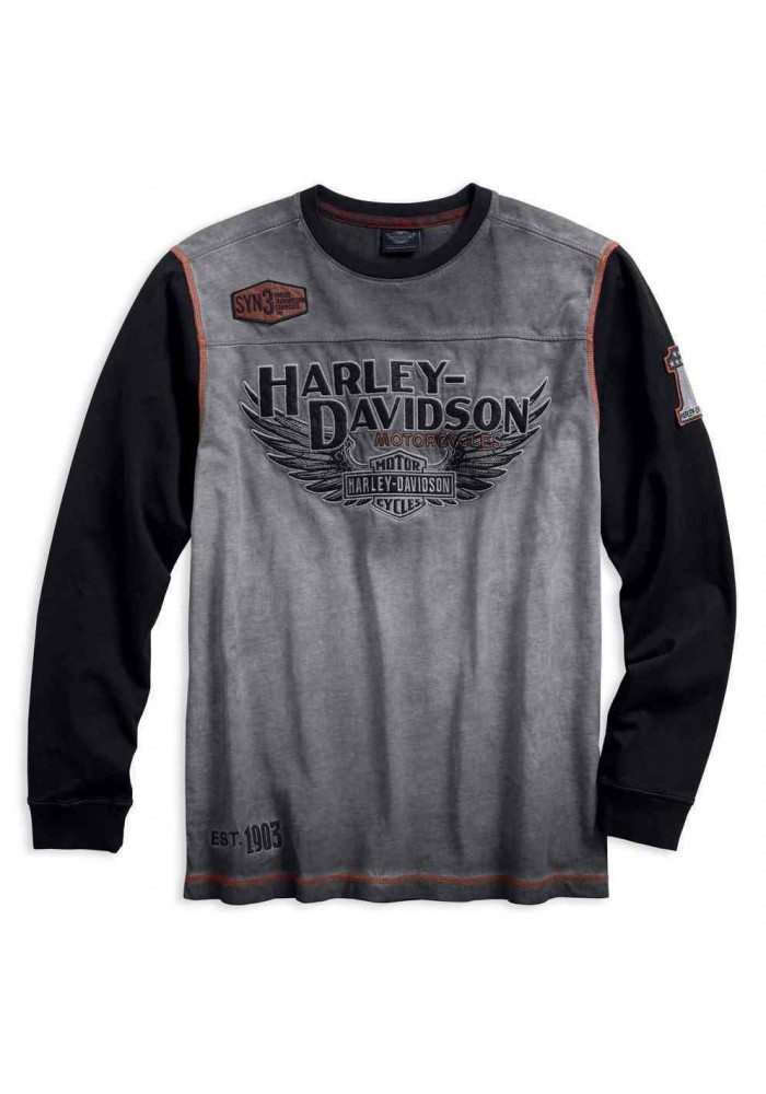 Harley Davidson Homme Iron Block Manches Longues Pullover 99008-17VM