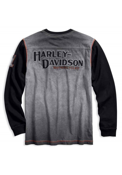 Harley Davidson Homme Iron Block  Manches Longues Pullover 99008-17VM
