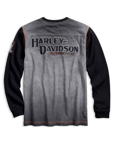 Harley Davidson Homme Iron Block  Manches Longues Pullover 99008-17VM