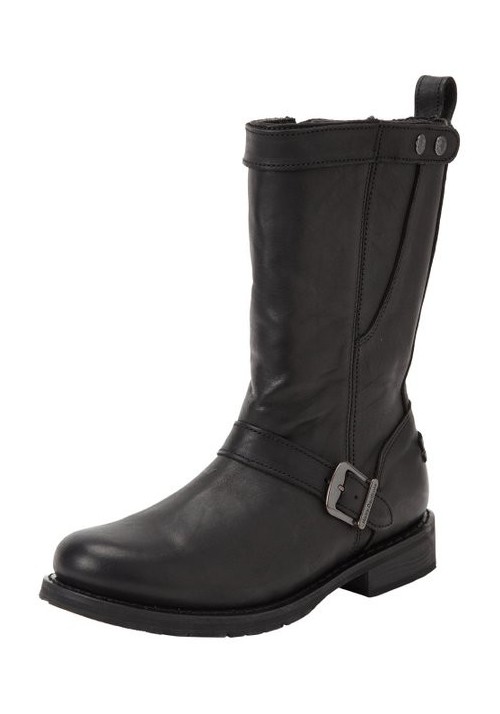Boots Harley Davidson Vincent en Cuir Noir (Ref : D93067) Botte Moto Homme