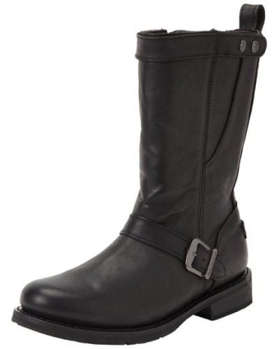 Boots Harley Davidson Vincent en Cuir Noir (Ref : D93067) Botte Moto Homme