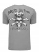 Harley Davidson Homme Eagle Skull Crusher T-Shirt, Gris HARLMT0236