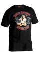 Harley Davidson Homme T-Shirt Manches Courtes, Bandita Pin Up Lady Graphic, Noir