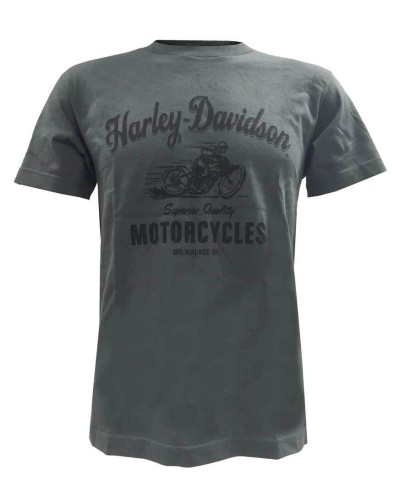 Harley Davidson Homme Superior Quality T-Shirt Manches Courtes Charcoal 30298313