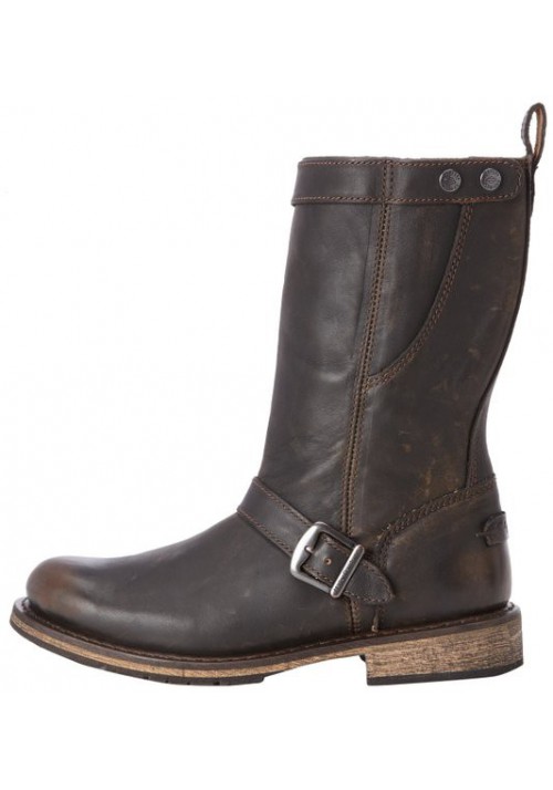 Boots Harley Davidson Vincent en Cuir Marron (Ref : D93068) Botte Moto Homme