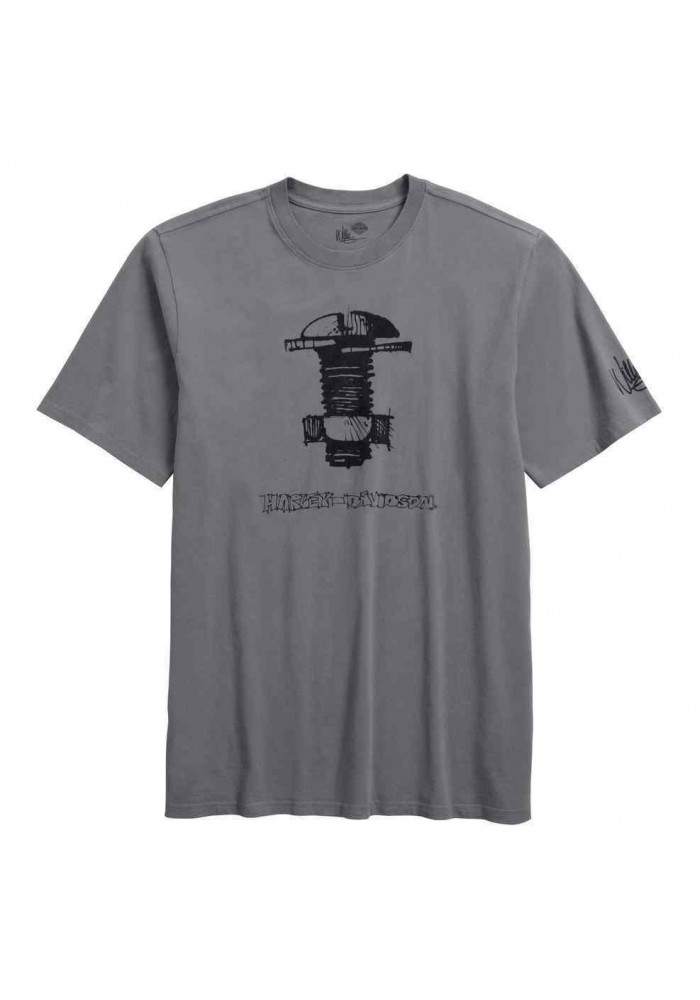 Harley Davidson Homme Willie G. The Bolt Limited Edition Tee, Gris 96796-17VM