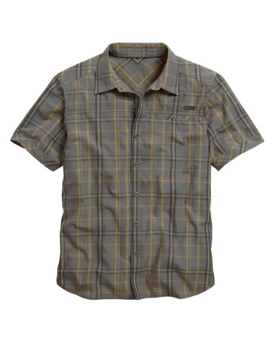 Harley Davidson Homme Angled Yoke Manches Courtes Button Plaid  Chemise 96070-15VM