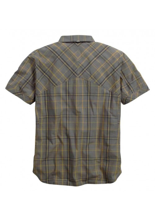 Harley Davidson Homme Angled Yoke Manches Courtes Button Plaid  Chemise 96070-15VM