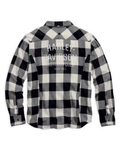 Harley Davidson Homme Black Label Core Buffalo Check   Chemise 99058-16VM