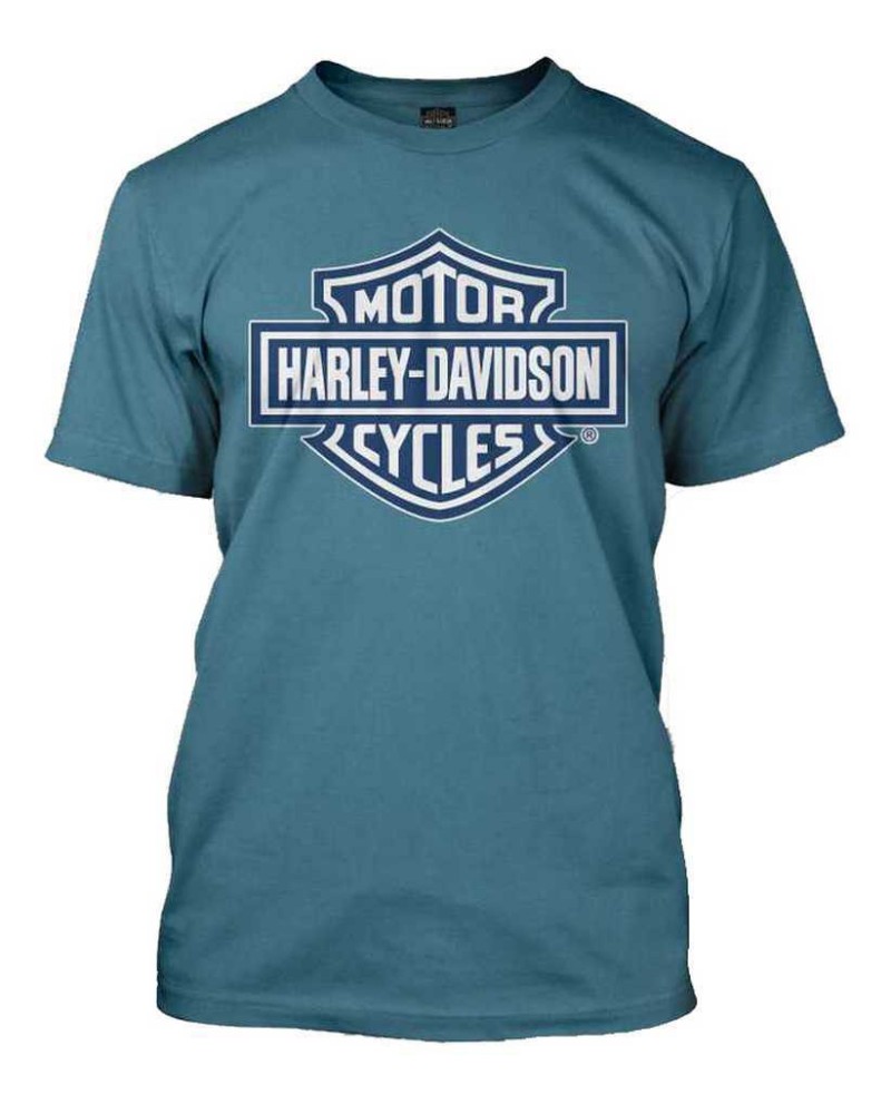 Harley Davidson Homme  Bar &amp; Shield Bleu Slate T-Shirt 30290594
