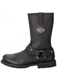 Boots Harley Davidson Josh en Cuir Noir (Ref : D93114) Botte Moto Homme