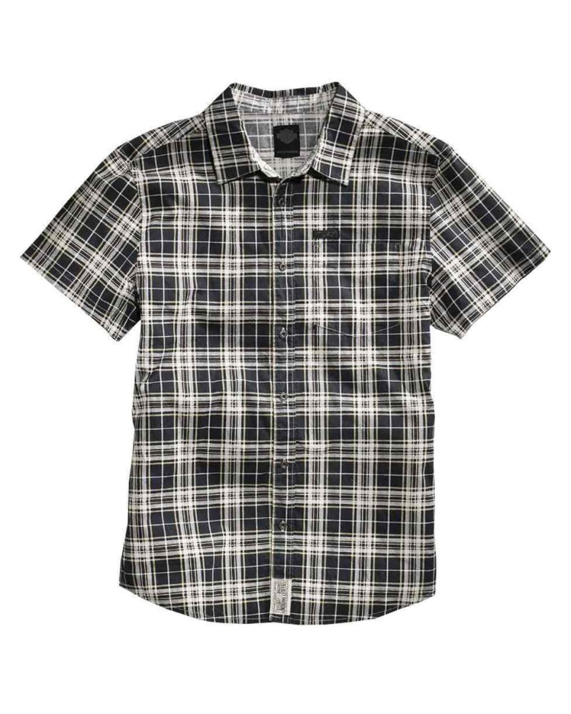 Harley Davidson Homme Printed Manches Courtes Plaid   Chemise, 96458-16VM