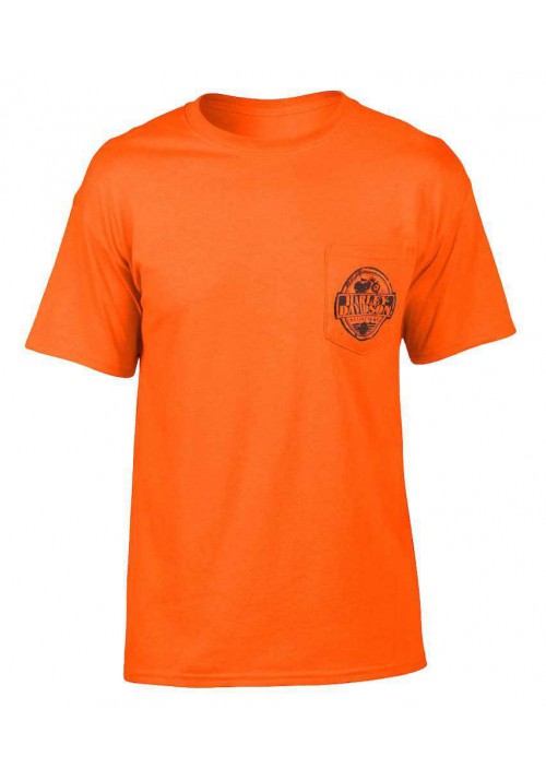 Harley Davidson Homme Manches Courtes Stamp  T-Shirt, Sablegerine Orange