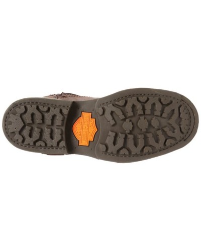 Boots Harley Davidson Josh en Cuir Marron (Ref : D93115) Botte Moto Homme