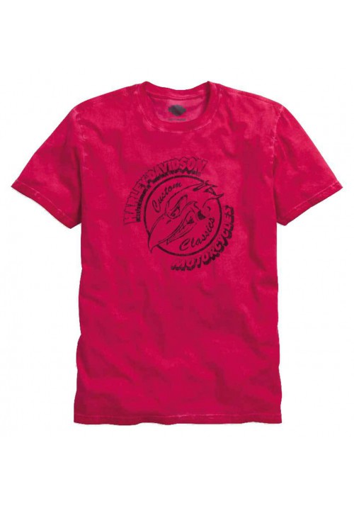 Harley Davidson Homme Custom Classic T-Shirt Manches Courtes, Chili Pepper