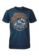 Harley Davidson Homme Distressed Racing Legend T-Shirt Manches Courtes, Harbor Bleu