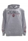 Harley Davidson Homme Gear Stone Pullover Sweatshirt à Capuche, Gris 5642-HC3R