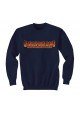 Harley Davidson Homme Inferno Flaming Script Crew Sweatshirt, Bleu