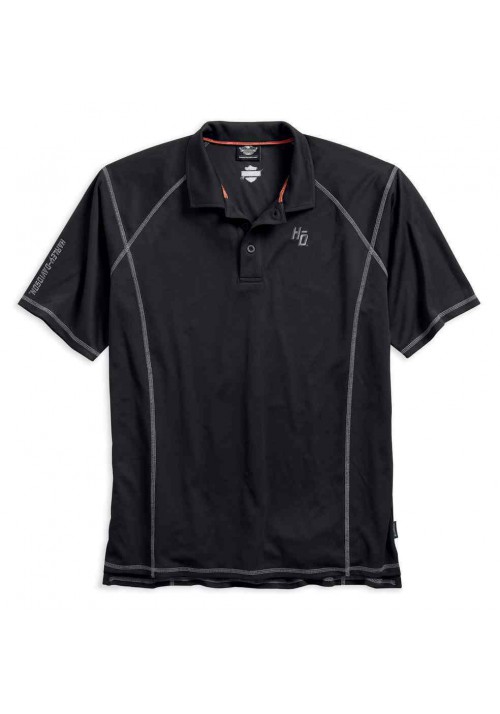 Harley Davidson Homme Performance  Tech Polo, Noir 99006-17VM