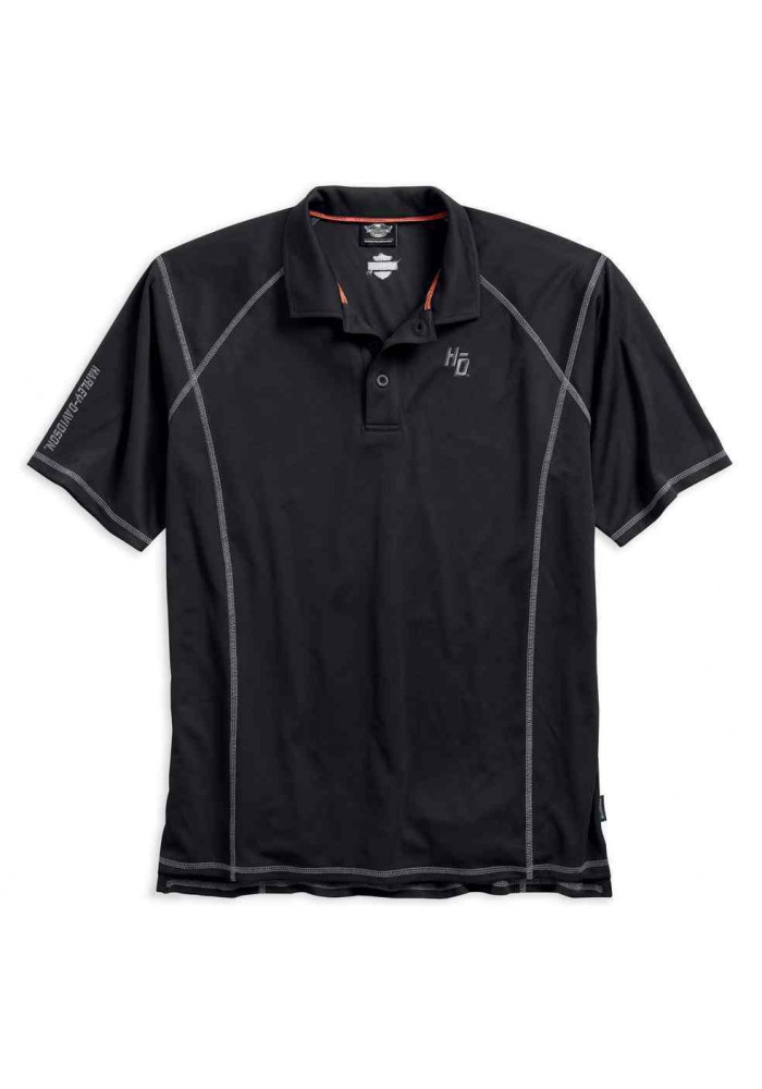 Harley Davidson Homme Performance Tech Polo, Noir 99006-17VM