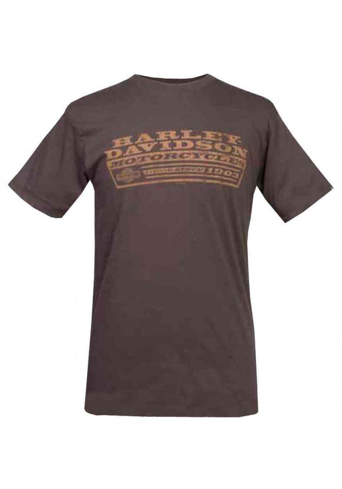 Harley Davidson Homme Pit Stop Fit Graphic T-Shirt, Chocolate