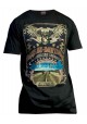 Harley Davidson Homme Retro On The Road Graphic T-Shirt Manches Courtes, Noir