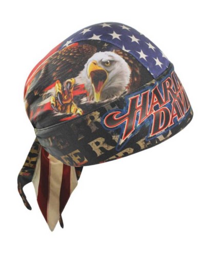 Harley Davidson Homme Ride Free American Flag  bandana Moisture Wicking HW04184