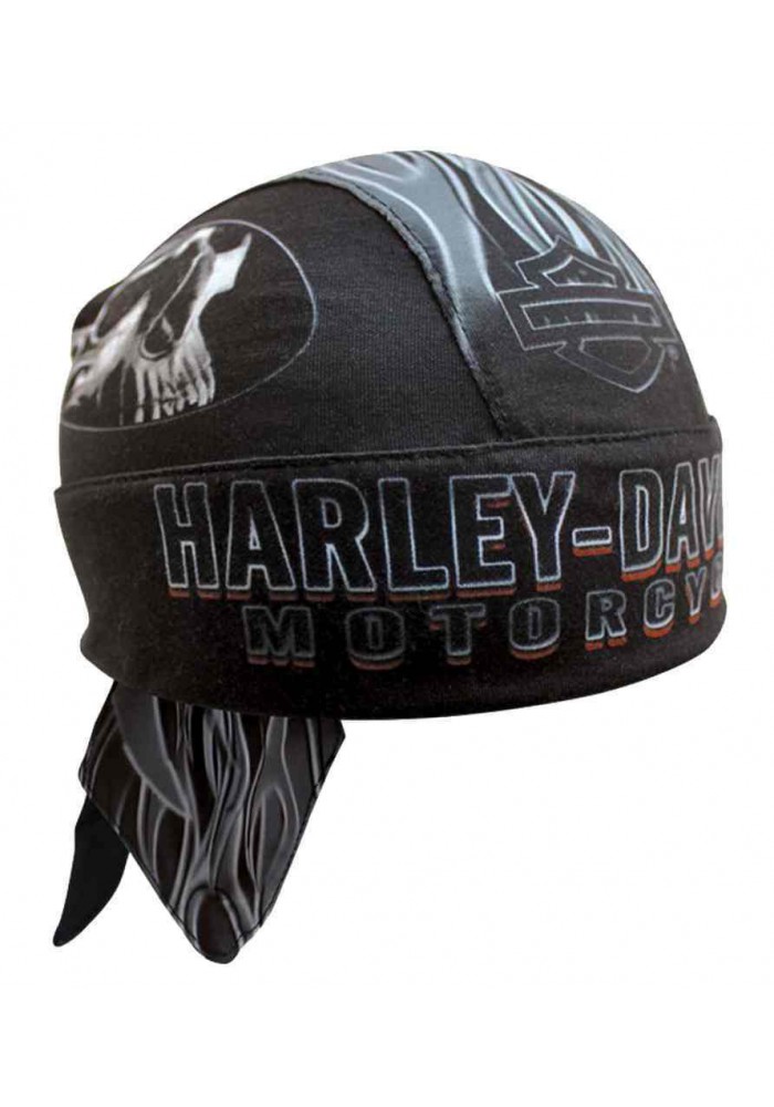 Harley Davidson Homme Engulfed Flaming Skull bandana Moisture Wicking HW15290