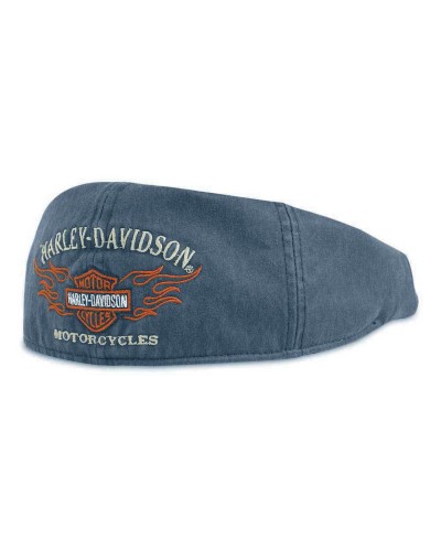 Harley Davidson Homme Bar & Shield Flames Graphic Ivy Casquette 99537-11VM