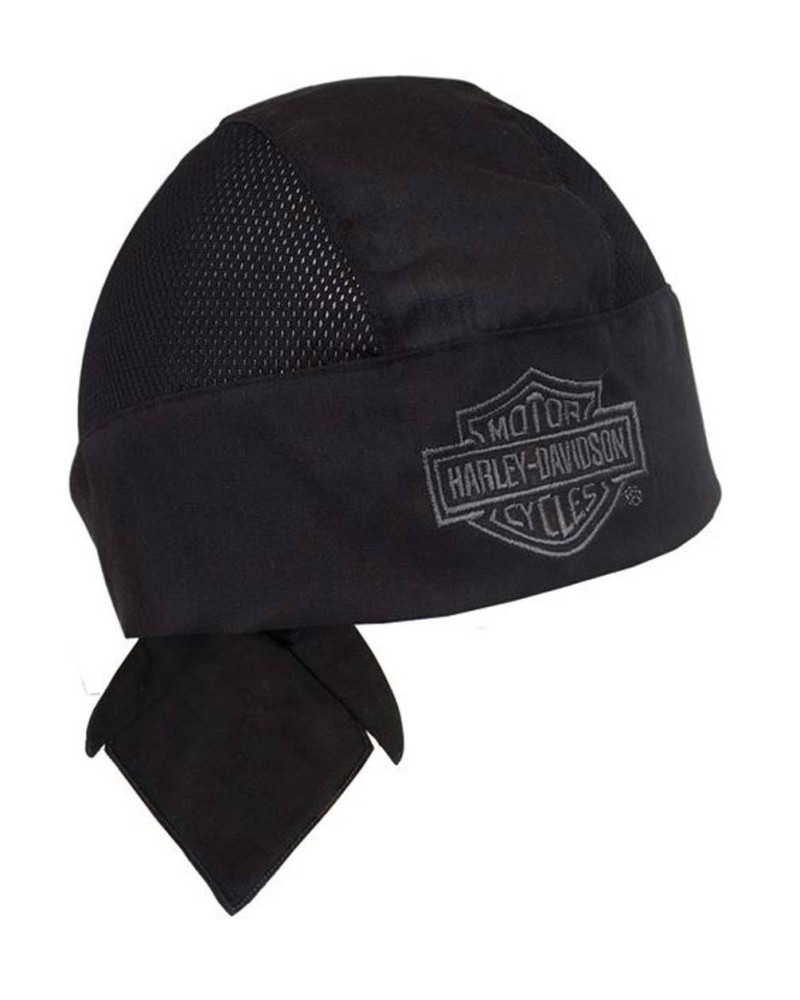 Harley Davidson Homme Air Flow Bar &amp; Shield Bandanna Noir HW108030