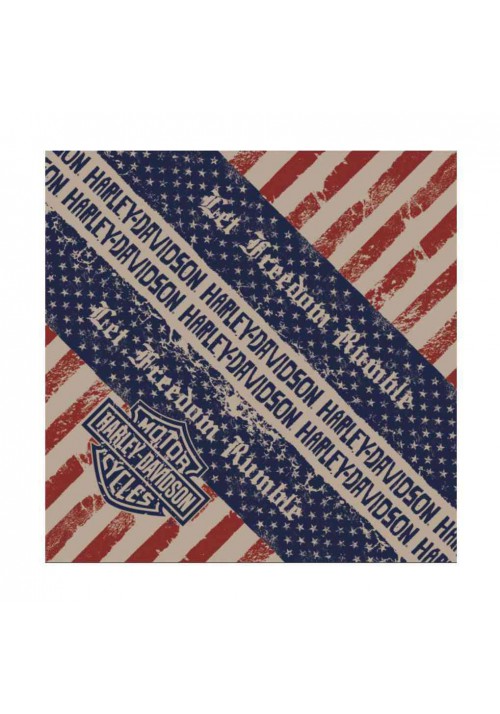 Harley Davidson Homme Bandana Let Freedom Rumble Patriotic Graphic BA10984