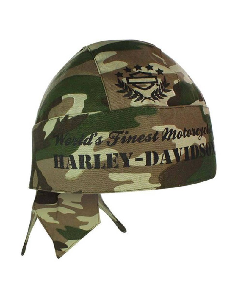 Harley Davidson Homme H-D Army Vert Camouflage  bandana HW02225