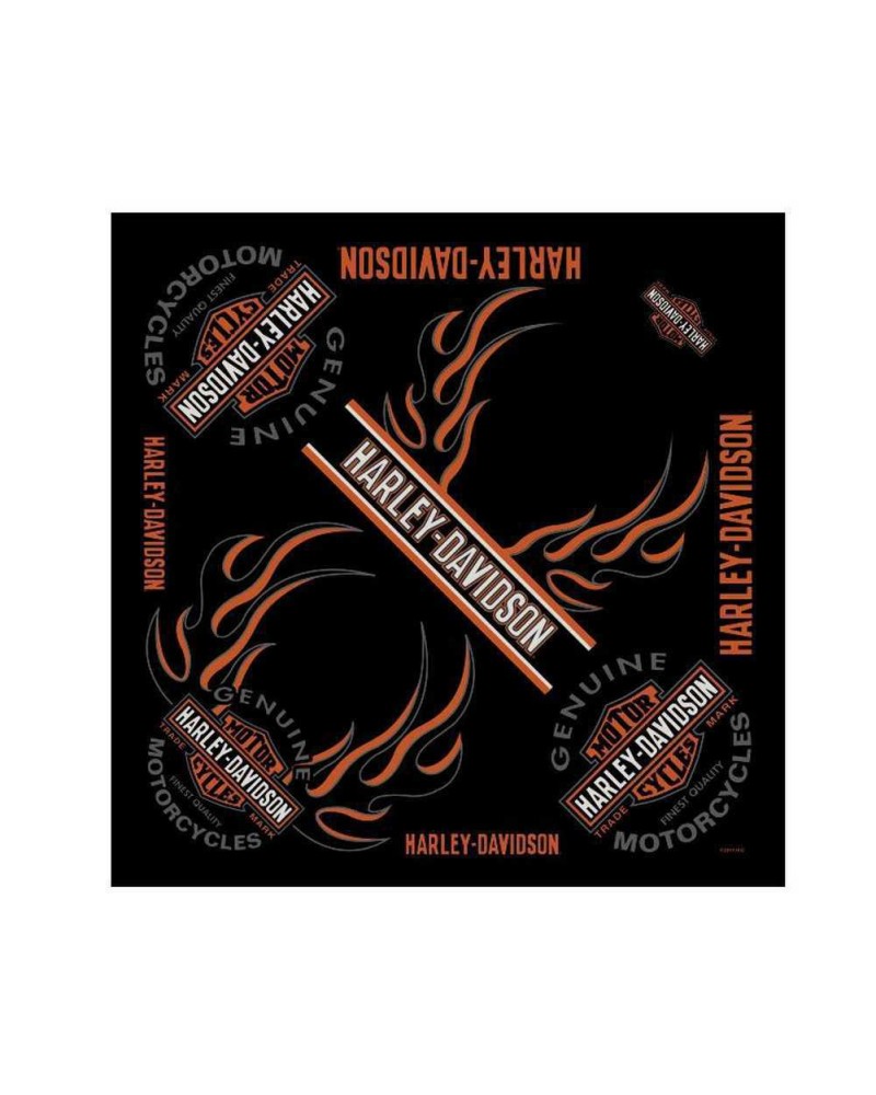 Harley Davidson Homme Bandana Long Bar &amp; Shield Bandanna Noir BA31266