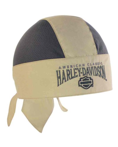 Harley Davidson Homme  bandana  H-D Script Khaki/Gris HW51612