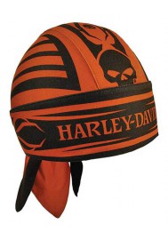 Harley Davidson Homme Thorn Willie G Skull  bandana Burnt Orange HW17564