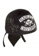 Harley Davidson Homme Winged Rocker Skull bandana Stone Washed Noir HW11430