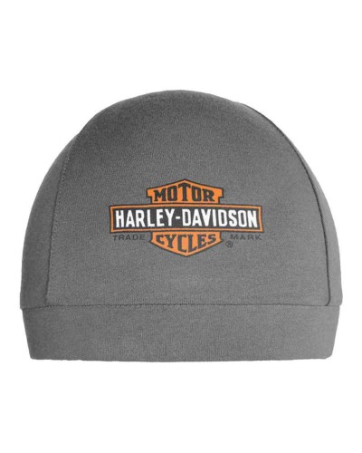 Bonnet Harley Davidson Homme Elongated Bar &amp; Shield Logo Skull Gris SK31254