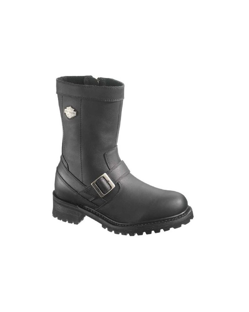 Boots Harley Davidson Evan en Cuir Noir (Ref : D96004) Botte Moto Homme
