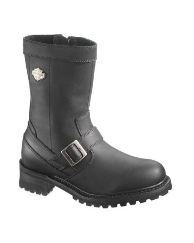 Boots Harley Davidson Evan en Cuir Noir (Ref : D96004) Botte Moto Homme