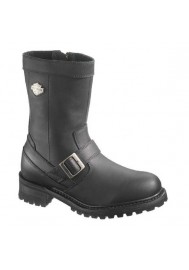 Boots Harley Davidson Evan en Cuir Noir (Ref : D96004) Botte Moto Homme