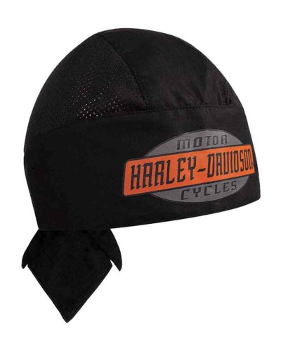 Harley Davidson Homme Air Flow H-D Script  bandana Noir HW51630