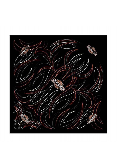 Harley Davidson Homme Elongated Bar &amp; Shield Bandana  Noir BA31230