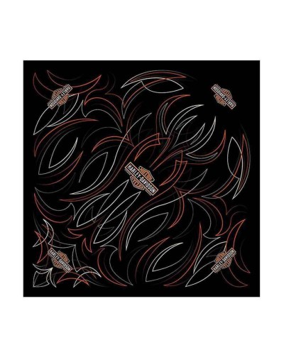 Harley Davidson Homme Elongated Bar &amp; Shield Bandana  Noir BA31230