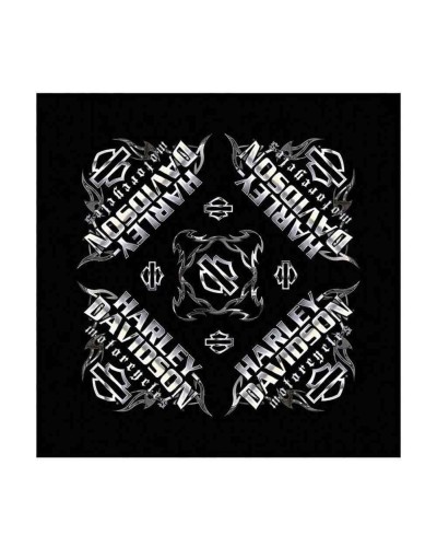 Harley Davidson Homme Chrome Thorns Bandana ch Noir BA17030