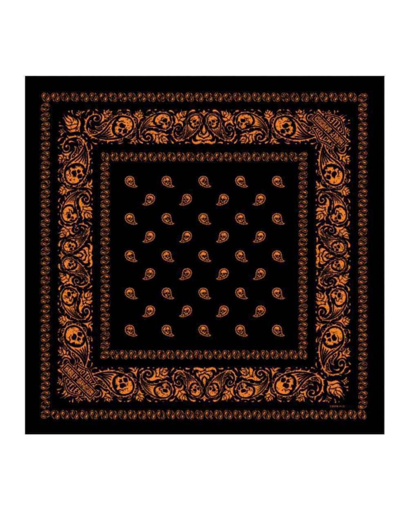 Harley Davidson Homme Devastation Bandana Noir  Orange ch BA94764