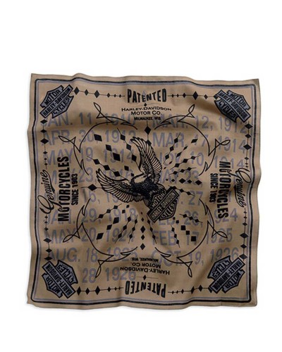 Harley Davidson Homme Eagle Bandana Allover Marron/Noir  bandana. 99408-15VM