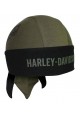 Harley Davidson Homme Elongated Bar &amp; Shield bandana Olive Vert HW31253
