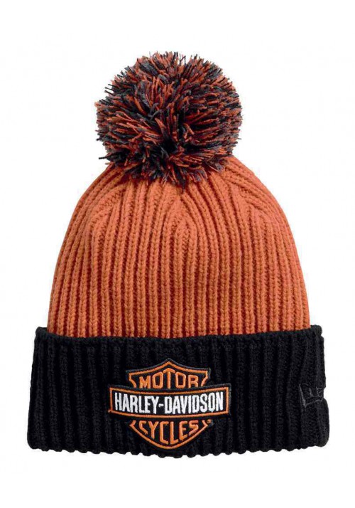 Harley Davidson Homme   Bonnet  bandana Pom Orange 99449-16VM